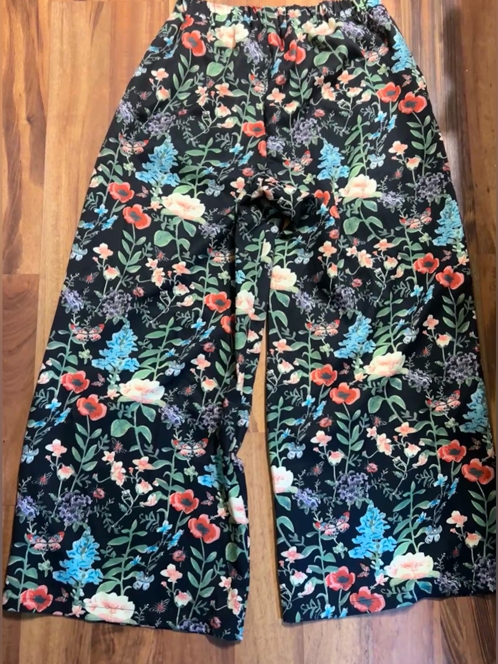 Shein Wide Leg Floral Botanical Pants